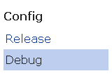 Use debug configuration