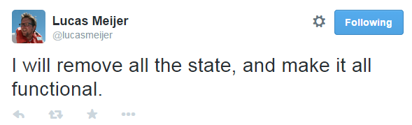 A tweet about removing state